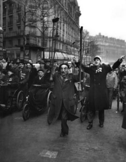 FRENCH VETERANS PROTEST